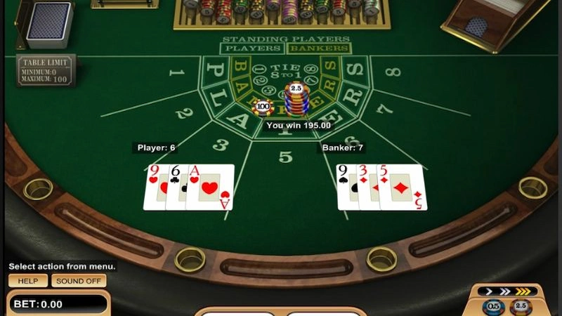 Betting rules while playing Baccarat card game online